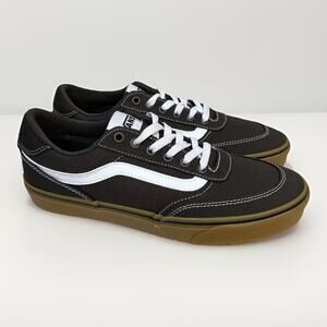 Vans Brooklyn LS Shoes Mens Size 9 Skate Canvas Gum Turkish Coffee Sneakers New